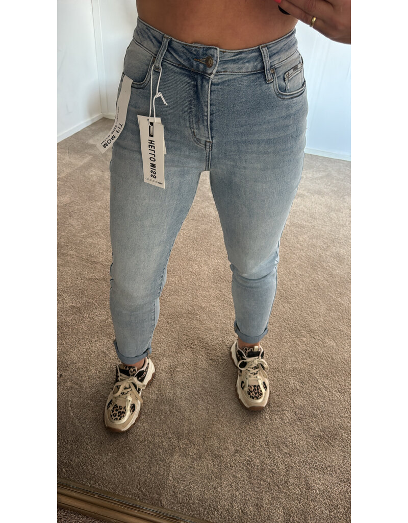 DANA FLOREA Mom Fit Jeans Light Blue