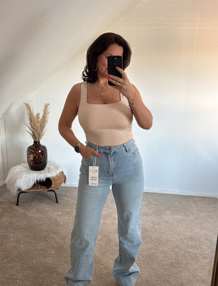 DANA FLOREA Wide Leg Jeans Light Blue