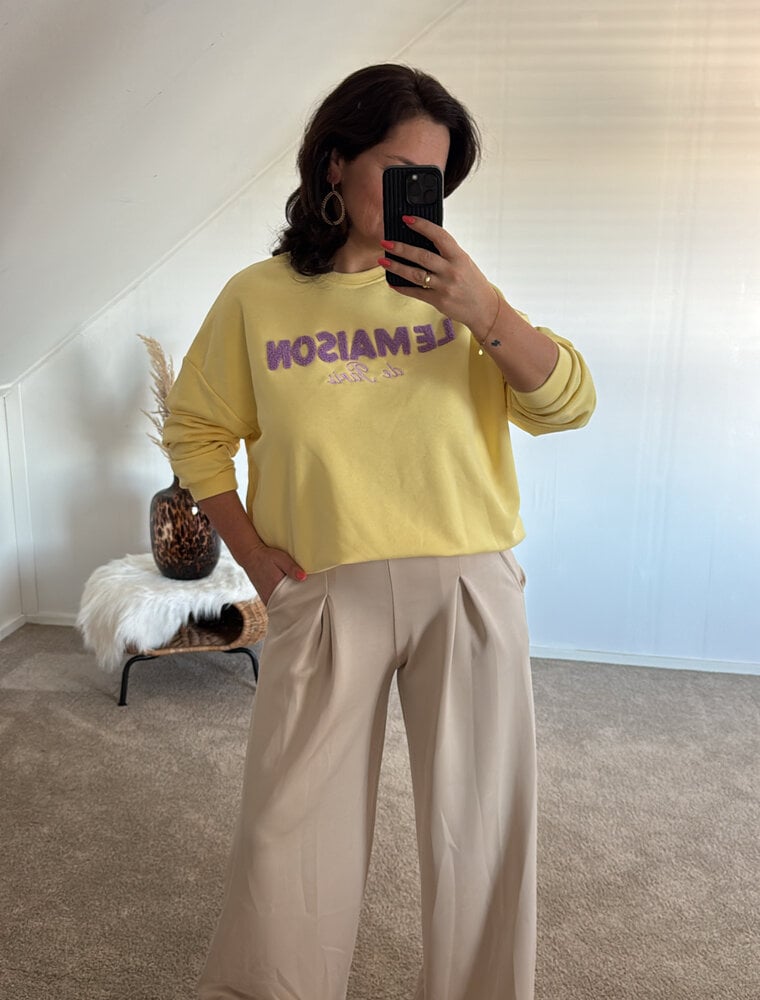 DANA FLOREA Sweater Le Maison Geel