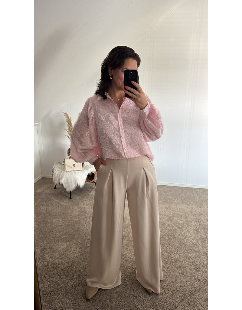 DANA FLOREA Blouse Fleur Lichtroze