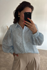 DANA FLOREA Blouse Fleur Lichtblauw