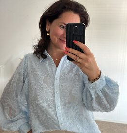 DANA FLOREA Blouse Fleur Lichtblauw