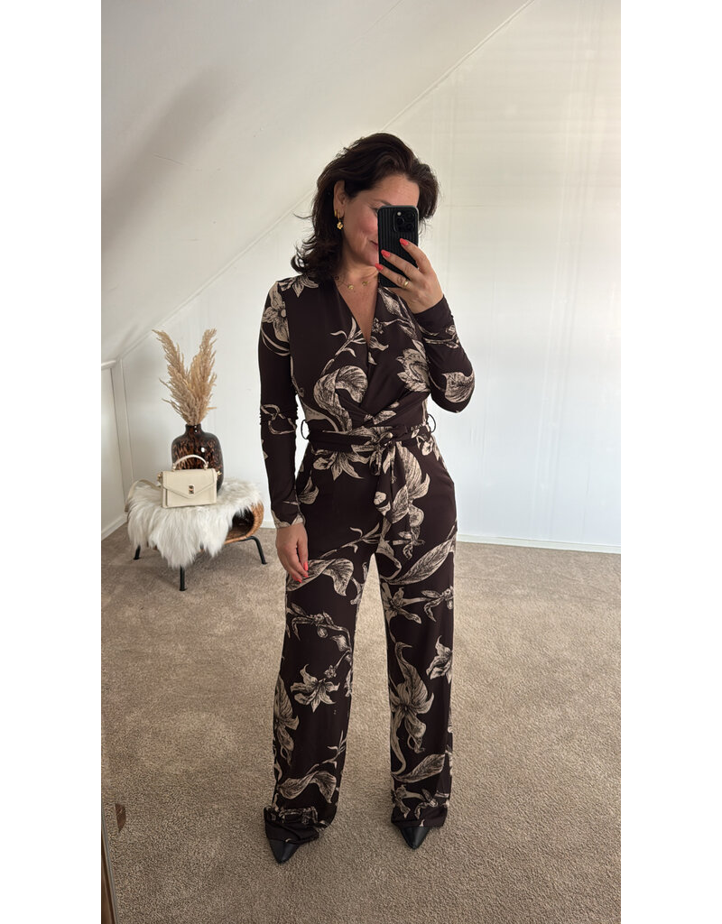 DANA FLOREA Jumpsuit Liv Bruin/Beige