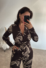 DANA FLOREA Jumpsuit Liv Bruin/Beige