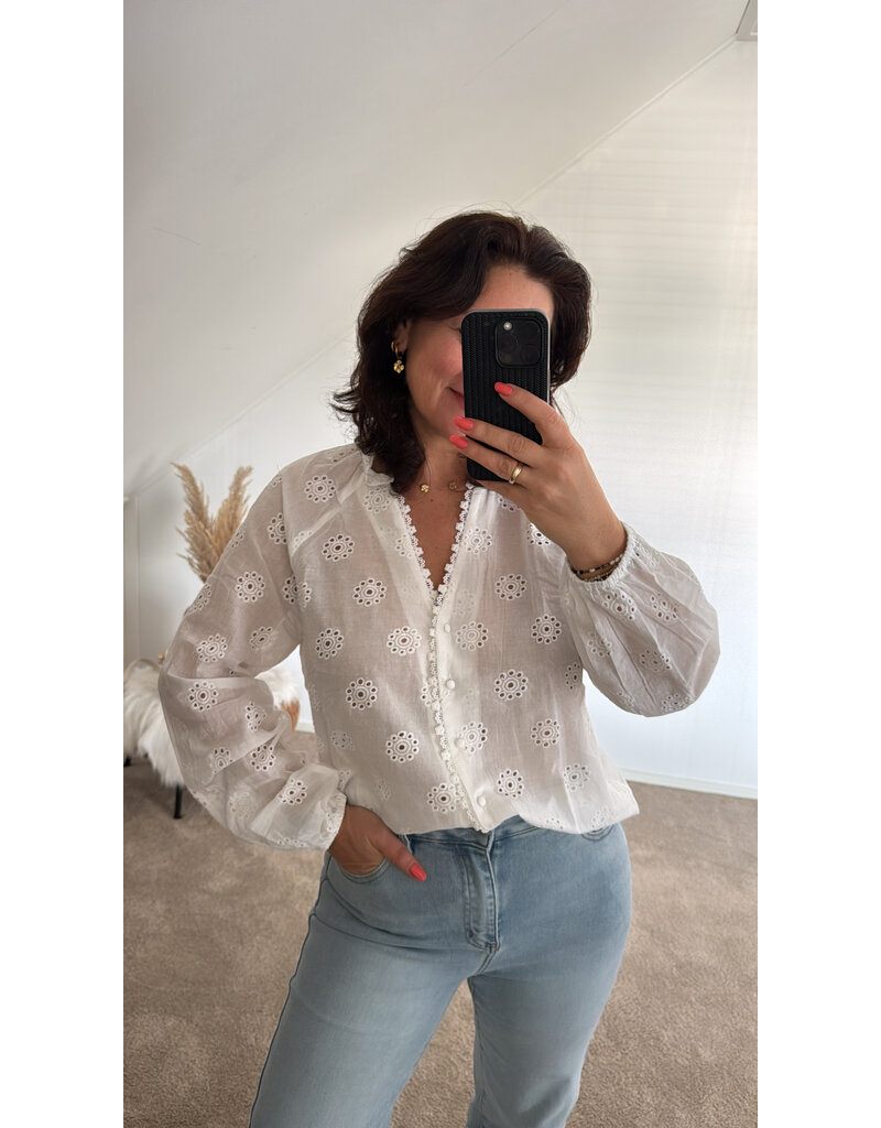 DANA FLOREA Blouse Emma White