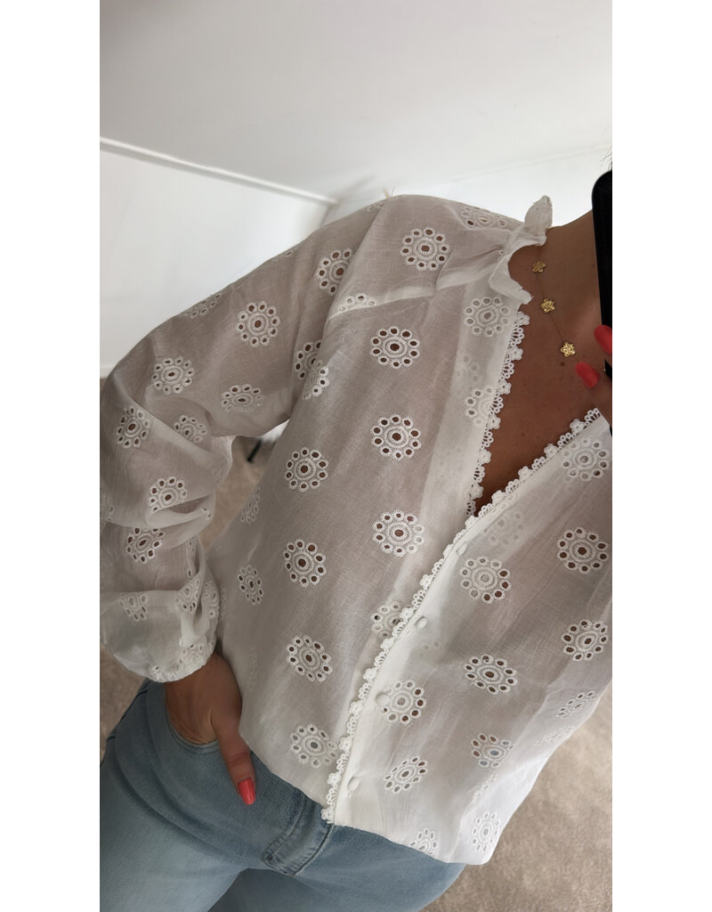 DANA FLOREA Blouse Emma White