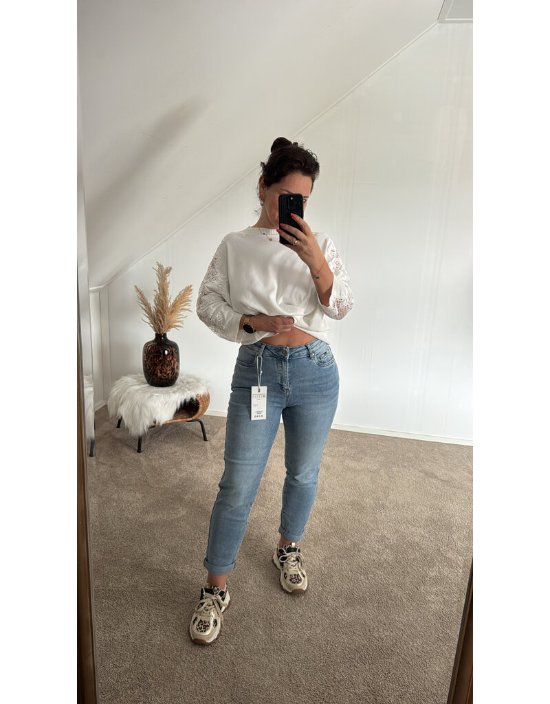 DANA FLOREA Mom Fit Jeans Medium Blue