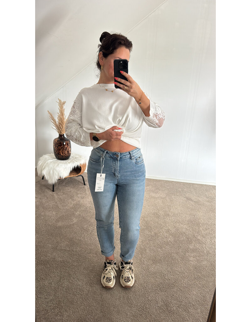 DANA FLOREA Mom Fit Jeans Medium Blue