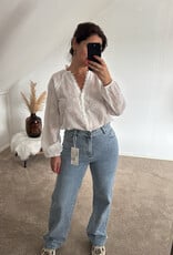 DANA FLOREA Wide Leg Jeans Medium Blue