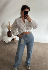 DANA FLOREA Wide Leg Jeans Medium Blue