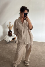 DANA FLOREA Linnen Setje Beige