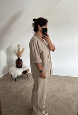 DANA FLOREA Linnen Setje Beige