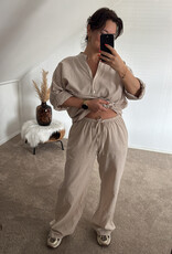 DANA FLOREA Linnen Setje Beige