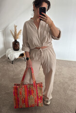 DANA FLOREA Linnen Setje Beige