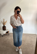 Cup Of Joe  Denim Skirt Evelyn Medium Blue