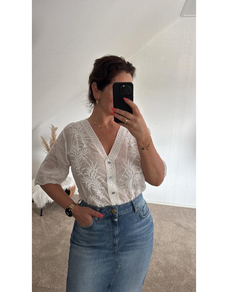 DANA FLOREA Blouse Sara White