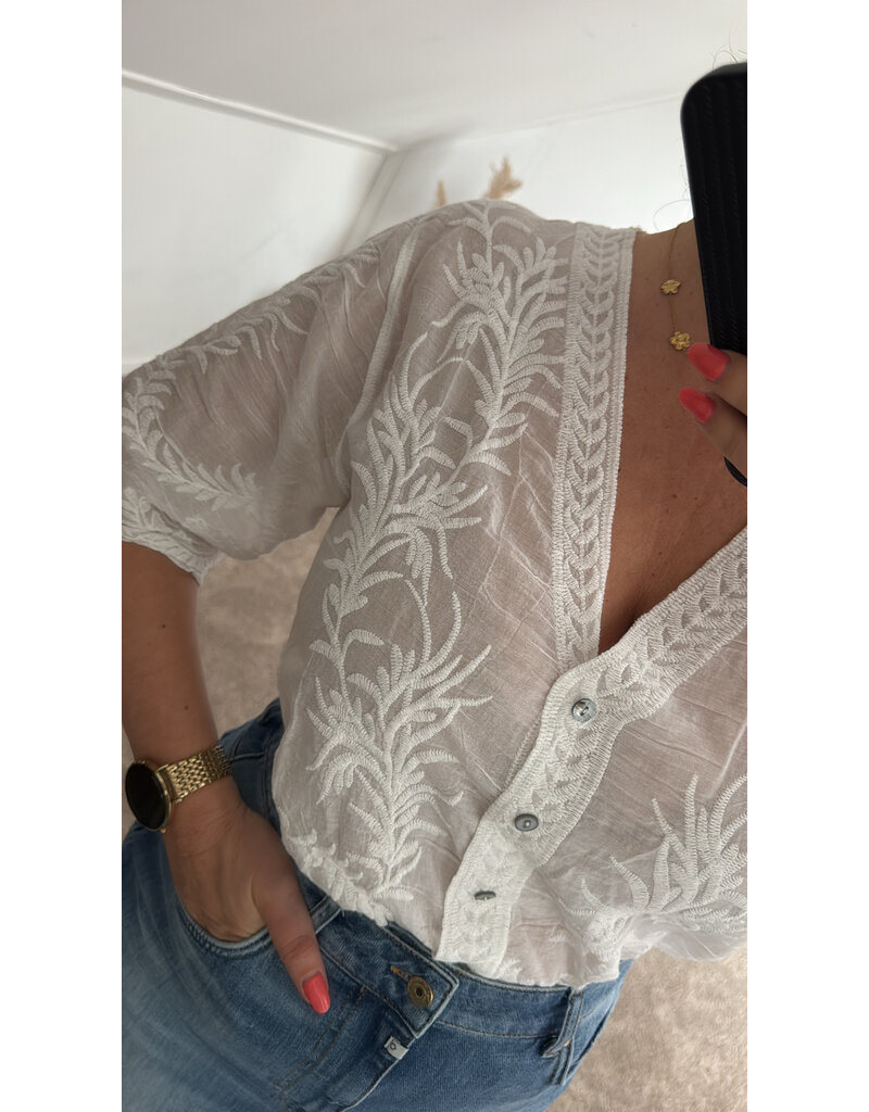 DANA FLOREA Blouse Sara White