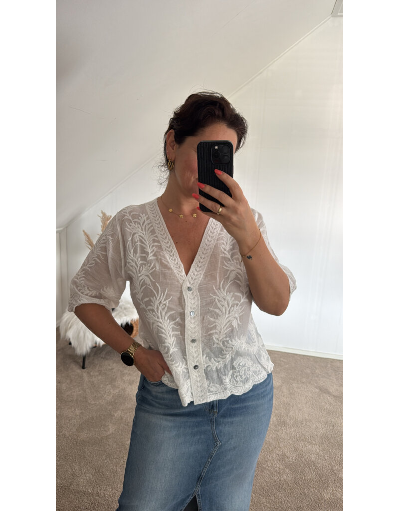 DANA FLOREA Blouse Sara White