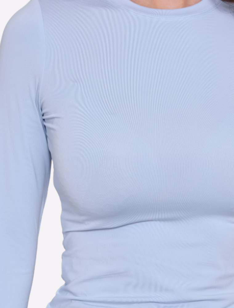 DANA FLOREA Basic Travel Top Lichtblauw