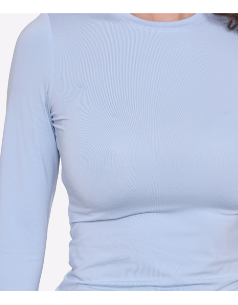 DANA FLOREA Basic Travel Top Lichtblauw