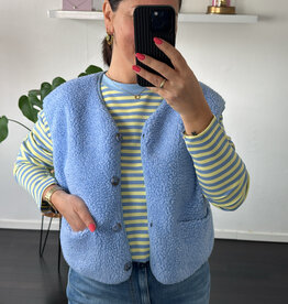 DANA FLOREA Gilet Isa Lichtblauw