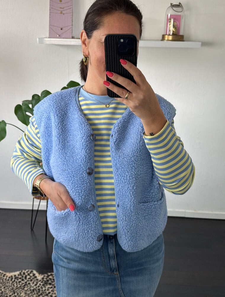 DANA FLOREA Gilet Isa Lichtblauw