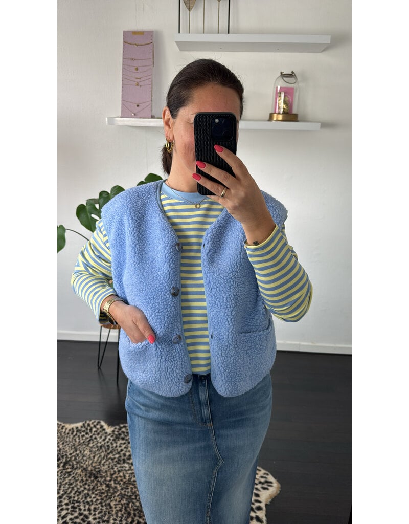 DANA FLOREA Gilet Isa Lichtblauw