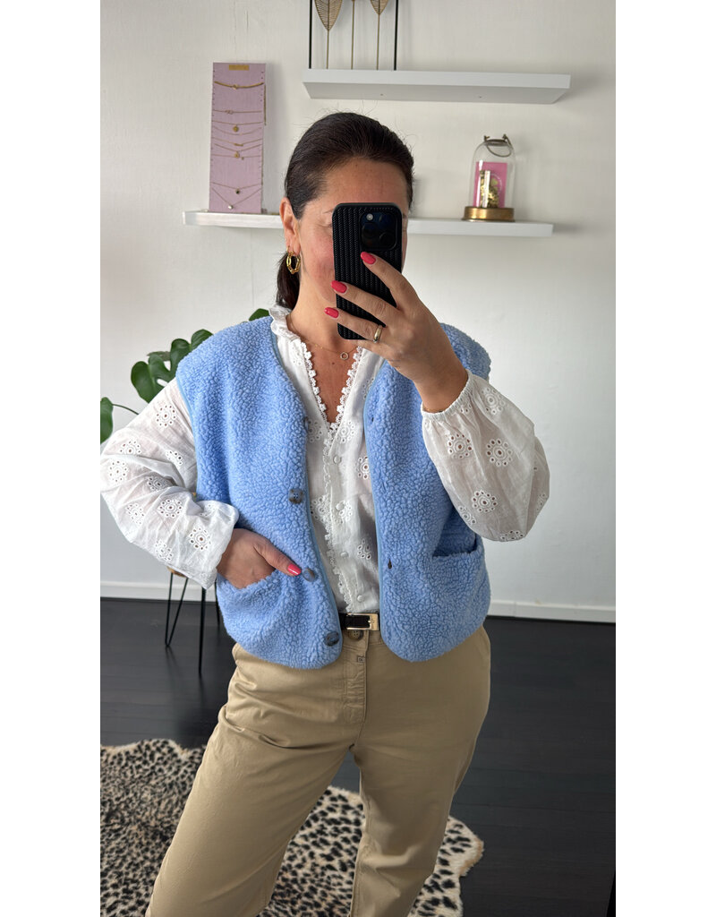DANA FLOREA Gilet Isa Lichtblauw