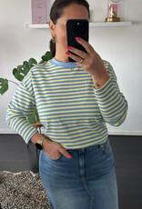 DANA FLOREA Top Nina Geel/Lichtblauw