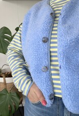 DANA FLOREA Top Nina Geel/Lichtblauw