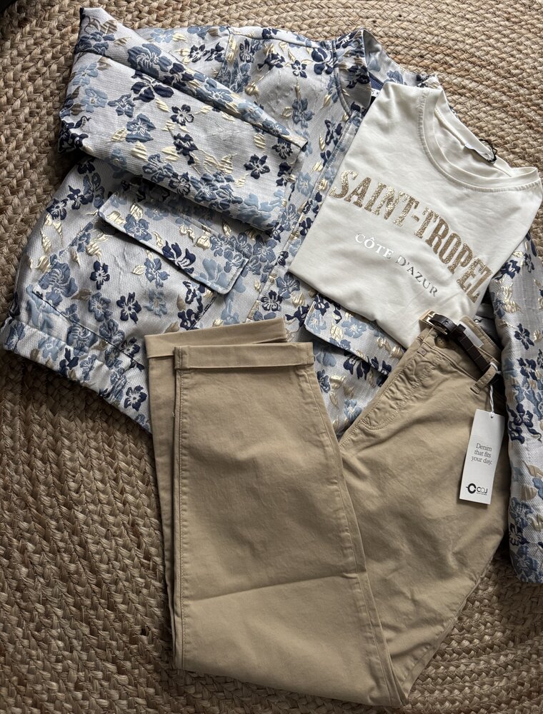 Cup Of Joe  Chino Broek Beige