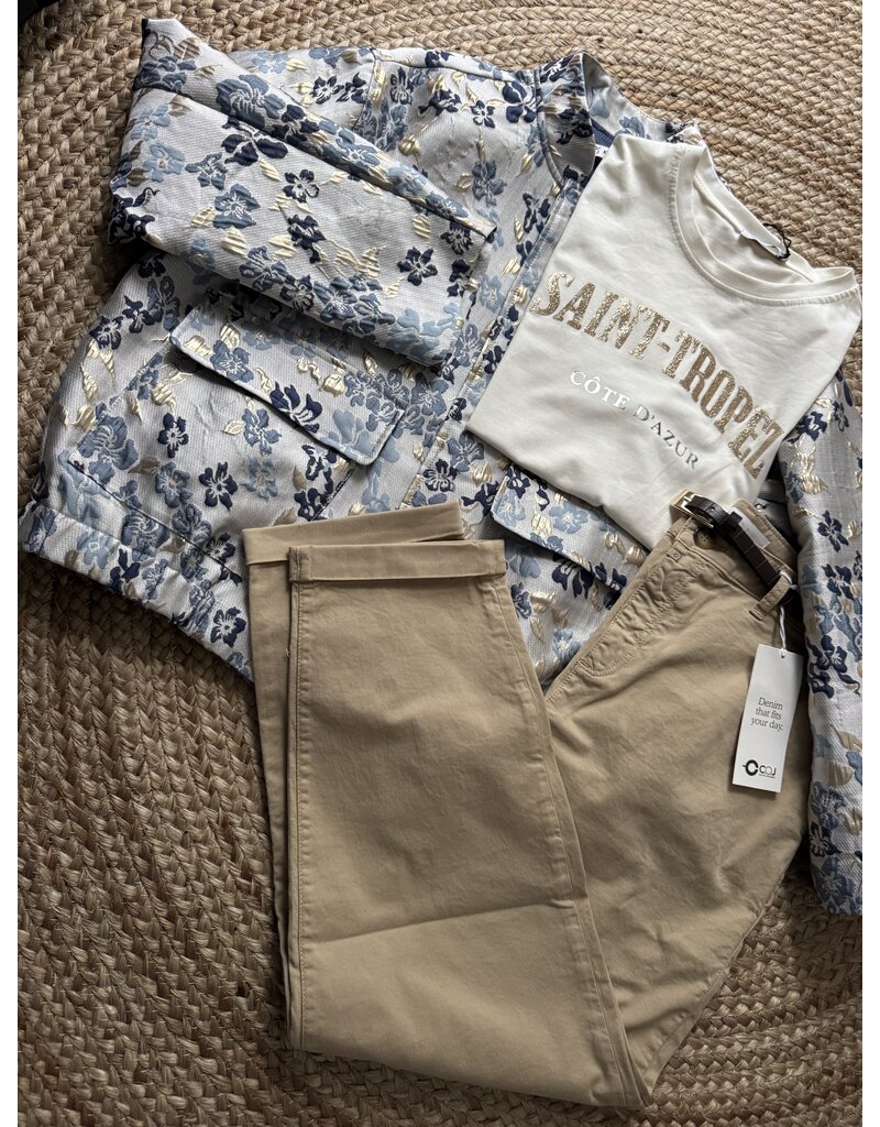 Cup Of Joe  Chino Broek Beige