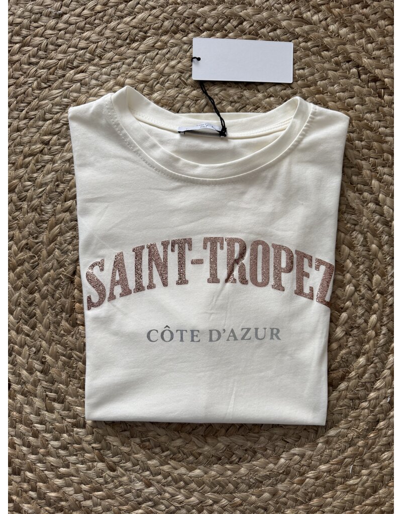 DANA FLOREA T-shirt Saint-Tropez Beige/Brons