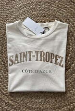 DANA FLOREA T-shirt Saint-Tropez Beige/Goud
