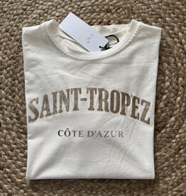 DANA FLOREA T-shirt Saint-Tropez Beige/Goud