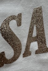 DANA FLOREA T-shirt Saint-Tropez Beige/Goud