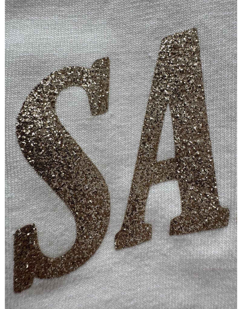 DANA FLOREA T-shirt Saint-Tropez Beige/Goud