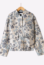 DANA FLOREA Bomber Jacquard Flowers