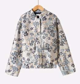 DANA FLOREA Bomber Jacquard Flowers