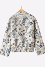 DANA FLOREA Bomber Jacquard Flowers