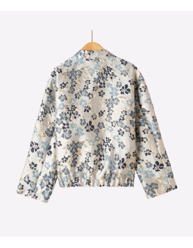 DANA FLOREA Bomber Jacquard Flowers