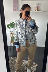 DANA FLOREA Bomber Jacquard Flowers