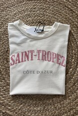 DANA FLOREA T-shirt Saint-Tropez Beige/Roze
