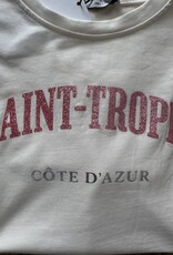 DANA FLOREA T-shirt Saint-Tropez Beige/Roze