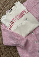 DANA FLOREA T-shirt Saint-Tropez Beige/Roze