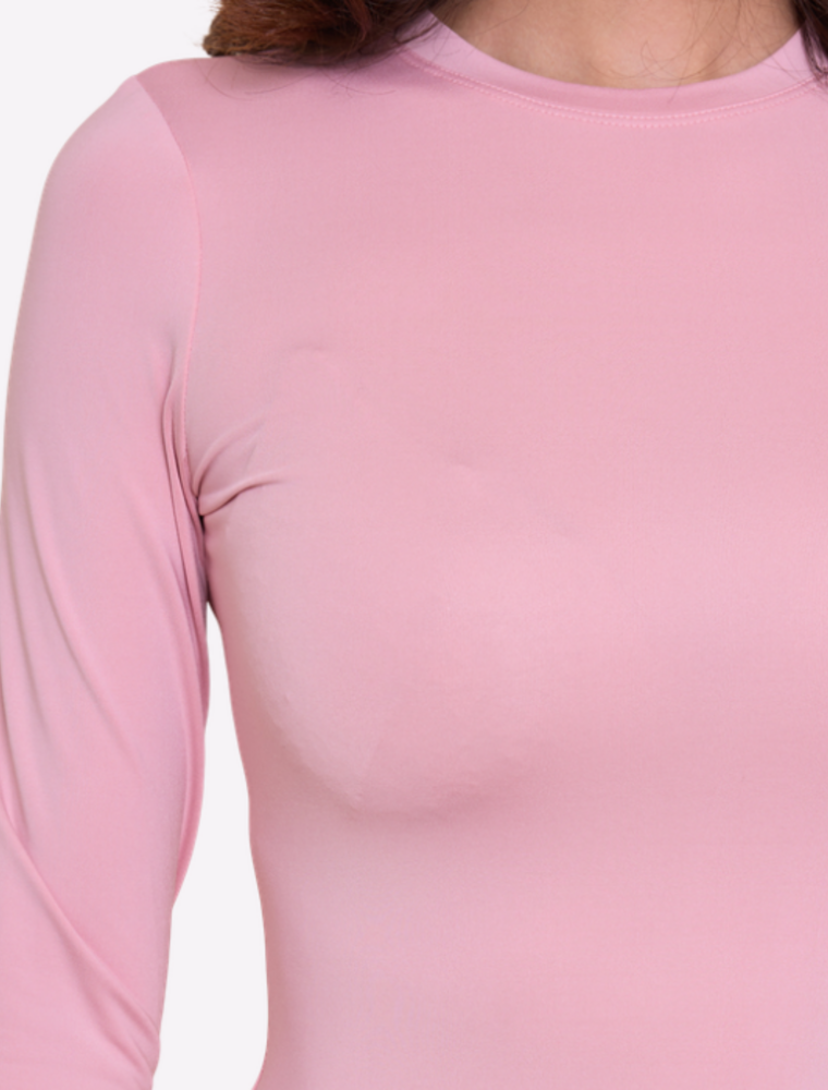 DANA FLOREA Basic Travel Top Lichtroze