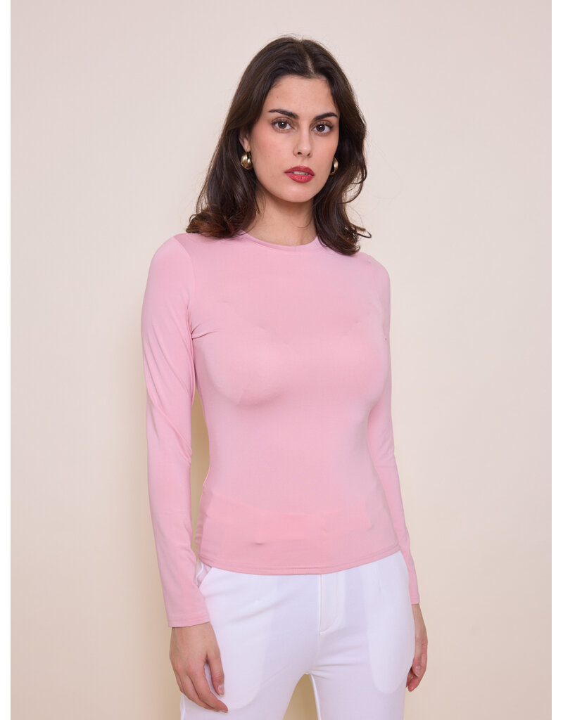 DANA FLOREA Basic Travel Top Lichtroze