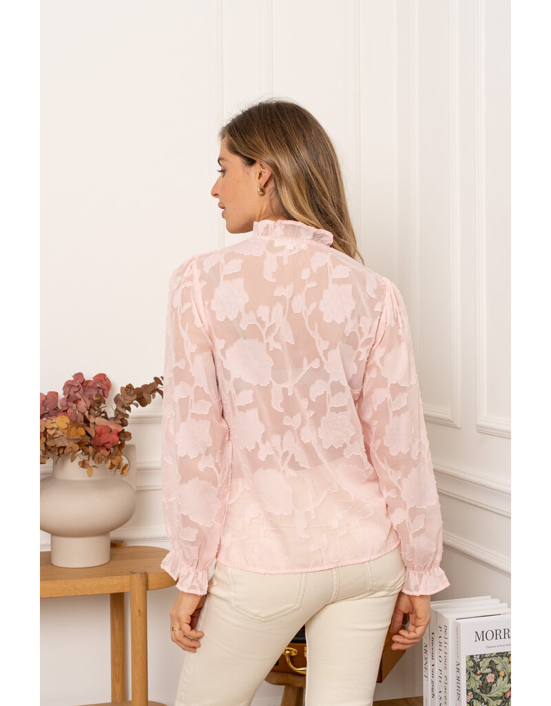 DANA FLOREA Blouse Carmen Roze
