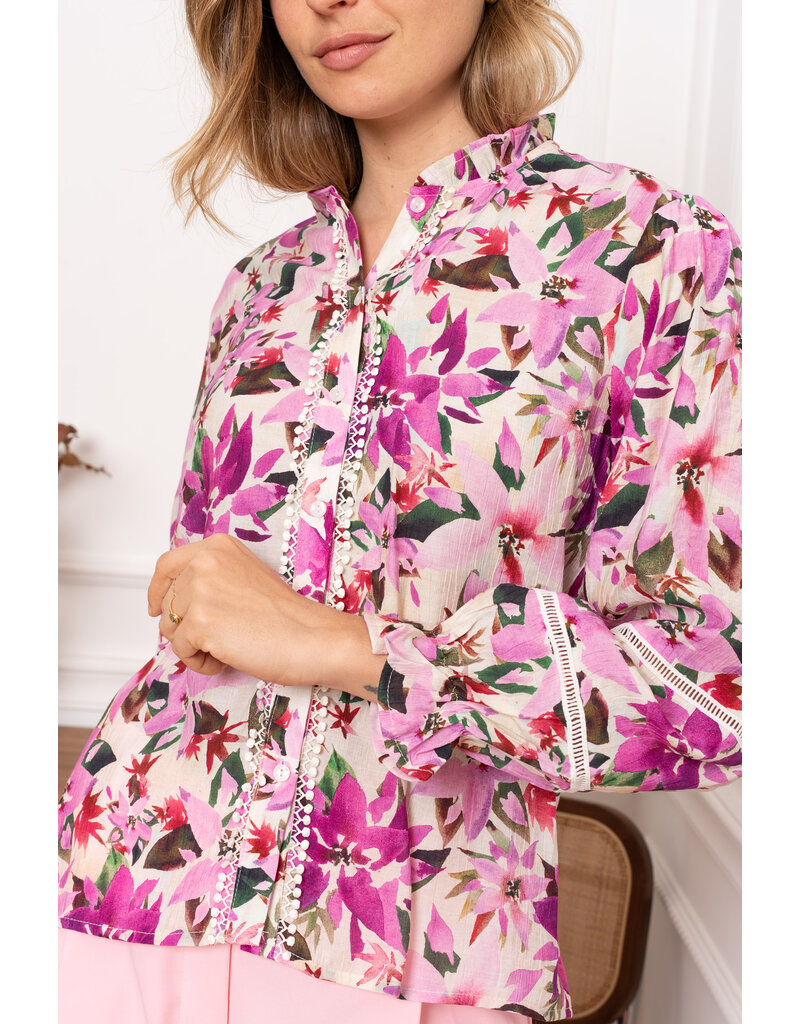 DANA FLOREA Blouse Elise Fuchsia