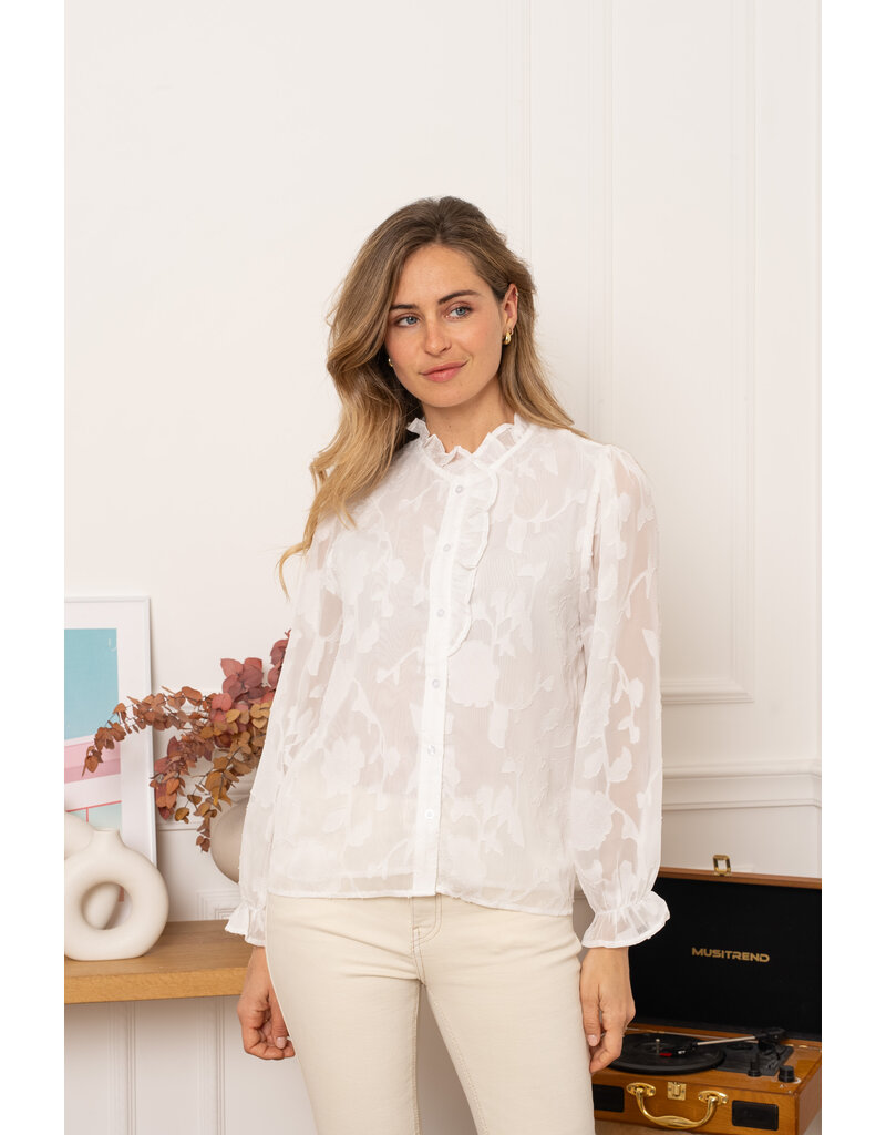 DANA FLOREA Blouse Carmen White